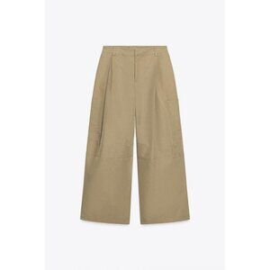 ZARA CARGO TROUSERS WITH PLEATS